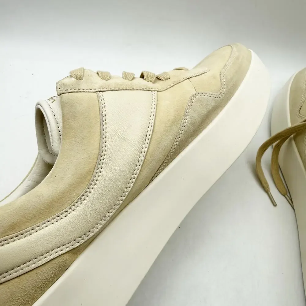 Vince Womens Warren Low Sneakers US 13 M EU 45 Beige Tan Suede GUC